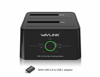 Wavlink USB 3.0 Dual Bay HDD/SSD Docking Station